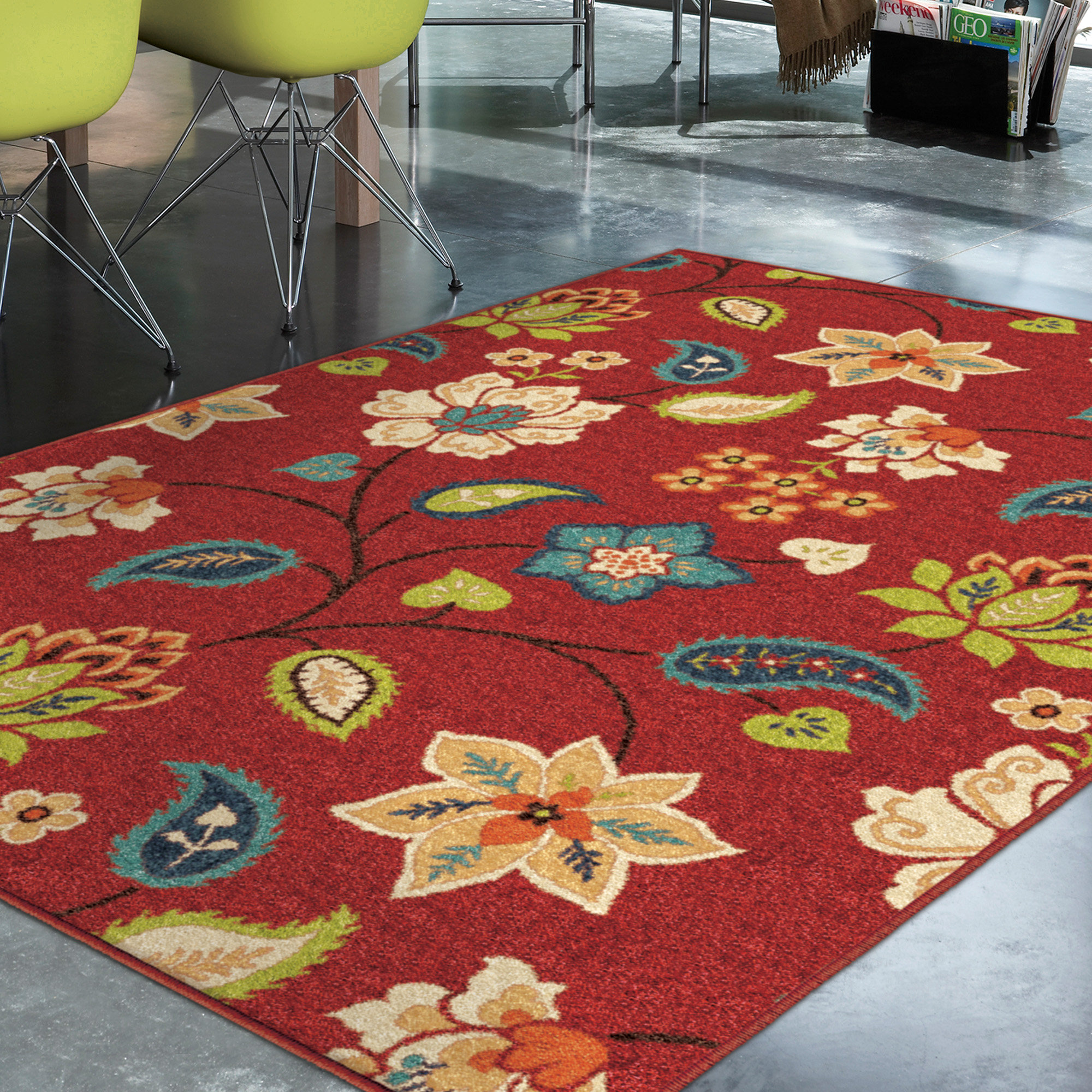 Threadbind Lymon Red Indoor/Outdoor Area Rug & Reviews Wayfair.ca
